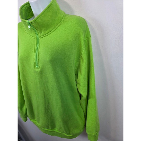 PINK Victoria's Secret Green Sweatshirt Fleece Pullover Womens Large L  /B149 - Picture 2 of 8